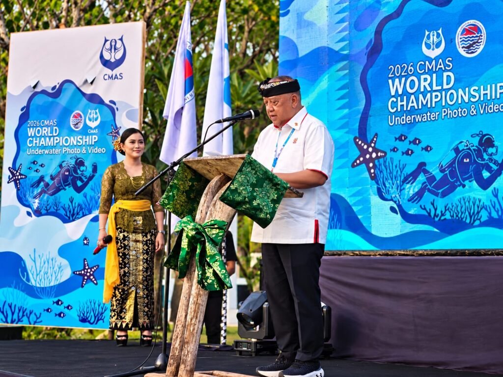 Ketua Umum KONI Pusat Marciano Norman Buka Kejuaraan Dunia Underwater Photo & Video di Pemuteran